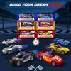 6 Pack Pull Back Race Cars Toy Set, Friction Powered Launching Cars for Kids Ages 3+, Mini Die-Cast Toy Cars Bulk for Toddlers 2-4, Small Toy Cars with Race Track Playmat, Party Favors, Birthday Gifts view 2