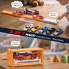 6 Pack Pull Back Race Cars Toy Set, Friction Powered Launching Cars for Kids Ages 3+, Mini Die-Cast Toy Cars Bulk for Toddlers 2-4, Small Toy Cars with Race Track Playmat, Party Favors, Birthday Gifts view 3