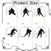 12-Piece Black Glitter Hockey Players Cupcake Toppers - Ice Hockey Sports Theme CupCake Decorations, Boys & Girls Birthday Party Cupcake Decor Supplies view 4