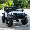 12V 7AH 4WD Kids Ride-On Truck, Electric Off-Road Car with Remote & Pedal Control, LED Lights, Music, USB, Safety Belt, 4-Wheel Suspension, Adjustable Speeds, Outdoor Gift for Boys Girls, White view 1