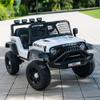 12V 7AH 4WD Kids Ride-On Truck, Electric Off-Road Car with Remote & Pedal Control, LED Lights, Music, USB, Safety Belt, 4-Wheel Suspension, Adjustable Speeds, Outdoor Gift for Boys Girls, White view 3