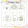 12 PCS Baby Showers Cupcake Toppers - Ink And Wash Floral Themed Cupcake Decor, Suitable for Baby Gender Reveal, Boys' And Girls' Birthday Party Cake Decorations view 4