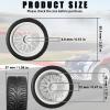 4PCS 1/10 RC On Road Tires and Wheels, Soft Rubber Touring Tires Foam Insert and Nylon Wheels with 12mm Hex Fits for 1/10 Tamiya HPS HPI KYOSHO Traxxas XV02 XV01 TT01 TT02 PTG2 A959 On Road Tyres view 2