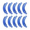 Racetrack Connectors Compatible with Hot Wheels,90 Degree Banked Turn,10 PacksUpgrade Edition (Blue) view 1