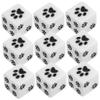 Beaupretty 10pcs Resin Six Sided Game Dice with Cartoon Paw Pattern Lightweight Cube Dice Props for Board Games Party Fun and Tabletop Play Accessories view 1