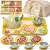 Veitch fairytales Kids Tea Party Set for Little Girl, Tea Sets for Toddler Pretend Play Food Kitchen Toy Accessories Gift for 3 4 5 6 Years Old Girls Boys (Yellow) view 1