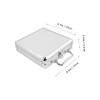 Abaodam Large Capacity Alloy Poker Chip Case with Handle Portable Poker Cards Carrying Box with Compartment Organizer Cards and Dice Storage view 2