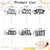 12 PCS Happy Birthday Cake Toppers, Black Glitter Celebration Cake Decor, Suitable Cake Decoration Supplies for All Ages view 4