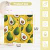 CUPADA 3 Pack Baby Washcloths Muslin Face Towels Avocado Pattern with Flowers Absorbent Soft Burp Wipe Towel Wash Wipes Infant Newborn Washcloth view 2