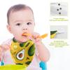 CUPADA 3 Pack Baby Washcloths Muslin Face Towels Avocado Pattern with Flowers Absorbent Soft Burp Wipe Towel Wash Wipes Infant Newborn Washcloth view 3
