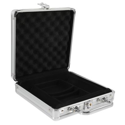 BESPORTBLE Alloy Poker Chip Case Large Capacity with Handle Storage Box for Poker Cards and Chips Safe Rounded Edges Carrying Case for Blackjack