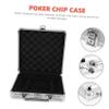 BESPORTBLE Alloy Poker Chip Case Large Capacity with Handle Storage Box for Poker Cards and Chips Safe Rounded Edges Carrying Case for Blackjack view 4