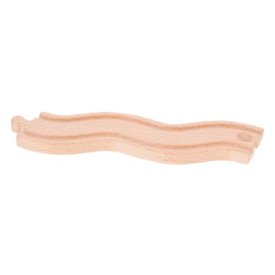 Beaupretty Wooden Train Track Expansion for DIY Snake Shaped Railway Accessories Fine Motor Skill Development Compatible with Major Wooden Imaginative Play Enhancer