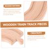 Beaupretty Wooden Train Track Expansion for DIY Snake Shaped Railway Accessories Fine Motor Skill Development Compatible with Major Wooden Imaginative Play Enhancer view 3