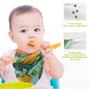 CUPADA 5 Pack Baby Washcloths Muslin Face Towels Corn Leaves Pattern Blue Absorbent Burp Wash Wipes Soft Towel for Newborn Infant view 3