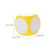 Abaodam Large Erasable Classroom Dice Yellow Foam Cube Portable Dry Erase Board Game Supply for DIY Learning Math Teaching Party and Educational Activities view 2