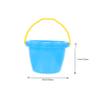 Beaupretty 5Pcs Sand Buckets Portable Beach with Handles Bright Colors Lightweight for Seaside Play Garden Use Promotes Creativity and Social Skills Random Color view 2