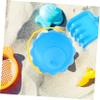 Beaupretty 5Pcs Sand Buckets Portable Beach with Handles Bright Colors Lightweight for Seaside Play Garden Use Promotes Creativity and Social Skills Random Color view 3