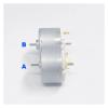QWZTAEOZA KC500S-15347/12560 KC500 32MM Round Carbon Brush Electronic Starter DC 6V 9V 12V 14.4V Side Wheel view 2