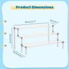 3-Tier Acrylic Display Shelf for Figures, Makeup, Cupcakes, Perfume & More  Large Riser Stand for Countertops and Tables view 3