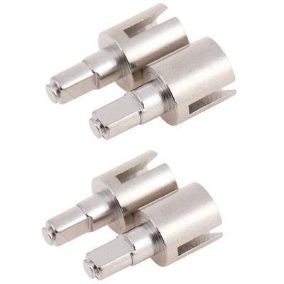 2pcs/4pcs Steel Drive Cup C 02032 for 1/10 HSP Redcat Volcano EPX Pro Monster Truck Replacement Parts(4pcs Silver)