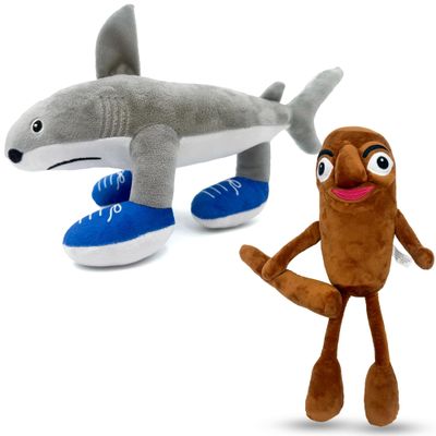 Adenzai Plushies Set  13" Tralala & 16" Tung Soft Stuffed Animal Pillows for Fans, Perfect for Kids' Bedroom Decor, Birthday for Boys & Girls Cute Halloween Plush Toy (Style 2+Tung)