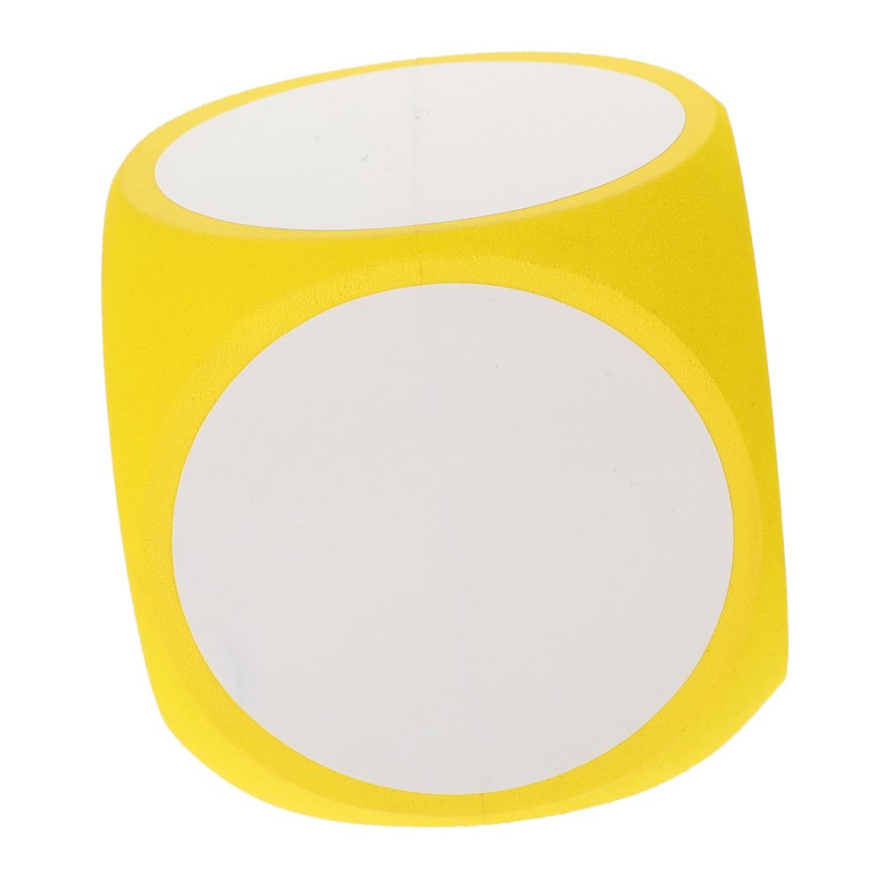 BESPORTBLE Large Erasable Dice Portable Blank Foam Cube for DIY Games Party Teaching Aid Educational Tool for Handwriting Drawing and Classroom Activities