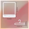 2pcs Doll Clothes Rack with 10pcs Hangers, Plastic Elegant White Doll Garment Rack Mini Closet for Dollhouse Accessory view 2