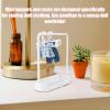 2pcs Doll Clothes Rack with 10pcs Hangers, Plastic Elegant White Doll Garment Rack Mini Closet for Dollhouse Accessory view 3