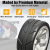 4PCS 1/10 RC On Road Tires and Wheels, Soft Rubber Tires and Nylon Wheel Rims with 12mm Hex Foam Insert Fits for 1/10 Tamiya HPS HPI KYOSHO Traxxas XV02 XV01 TT01 TT02 PTG2 A959 On-Road Tyres view 3