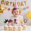 10 PCSWestern Theme Cake Decorations, Boots & Hat Cupcake Toppers, Versatile Party Cake Decor for Birthdays & Baby Showers view 3