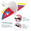 BESPORTBLE 2pcs USB Rechargeable Electric Airplane with LED Lights Lightweight Foam Glider for Easy Assembly Educational Outdoor Flying Model for Boys view 3