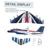 BESPORTBLE 2pcs USB Rechargeable Electric Airplane with LED Lights Lightweight Foam Glider for Easy Assembly Educational Outdoor Flying Model for Boys view 4
