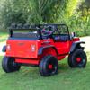 12V 7AH 4WD Kids Ride-On Truck, Electric Off-Road Car with Remote & Pedal Control, LED Lights, Music, USB, Safety Belt, 4-Wheel Suspension, Adjustable Speeds, Outdoor Gift for Boys Girls, Red view 2
