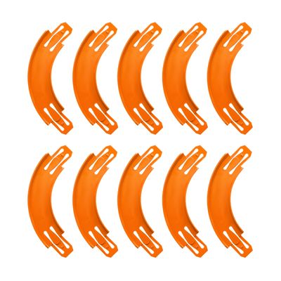 Racetrack Connectors Compatible with Hot Wheels,90 Degree Banked Turn,10 PacksUpgrade Edition (Orange)