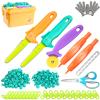 Kibbidea Cardboard Tools for Kids 170 Pcs, Resuable Cardboard Cutter for Family & Classrom Activities, STEM-STEAM Educational Construction Building Kit Toys for Boys & Girls Ages 5+ (170 PCS) view 1