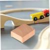 DECHOUS 6pcs Wooden Train Track Bridge Supports Elevated Risers for Railway Fine Motor Skill Development Compatible with Major Wooden Train Accessories view 3