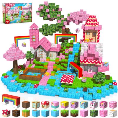 Goody King 150PCS Magnetic Blocks - Unicorn Magnetic Building Blocks, Stacking Magnets for Kids, Strong Magnets, Sensory Toy for STEM Learning Toys for Kids 3+ Boys and Girls Christmas Birthday Gifts