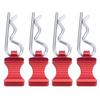 4PCS RC Car Body Clips Pins Housing Latch R Buckles Compatible with 1 6 Scale RC Crawler Car SCX6 AXI05000 Upgrade Parts Compatible with Various Models(Red) view 1