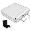 Abaodam Large Capacity Alloy Poker Chip Case with Handle Poker Chip Carrier and Cards Storage Box Practical Compartment Design Dice and Cards Protective Edges Portable for Travel and Games view 1