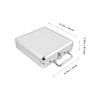 Abaodam Large Capacity Alloy Poker Chip Case with Handle Poker Chip Carrier and Cards Storage Box Practical Compartment Design Dice and Cards Protective Edges Portable for Travel and Games view 2