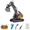 Hmhetay BC1043 1/20 RC Excavator, 2.4G 11CH Alloy RC Digger with Lights and Sound Effects, Remote Control Gift for Engineering Vehicles view 1