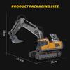 Hmhetay BC1043 1/20 RC Excavator, 2.4G 11CH Alloy RC Digger with Lights and Sound Effects, Remote Control Gift for Engineering Vehicles view 3
