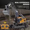 Hmhetay BC1043 1/20 RC Excavator, 2.4G 11CH Alloy RC Digger with Lights and Sound Effects, Remote Control Gift for Engineering Vehicles view 4