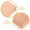 Healifty 6pcs Wooden Train Bridge Supports Risers for Train Tracks Bridge for Raised Railway Layouts Enhance Stability Motor Skills Development view 4