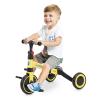 DollarDash 3 in 1 Tricycle for Toddler Age 2-5 Years Old, Folding Kids Balance Bike with Adjustable Seat & Removable Pedal, Indoor Outdoor Ride-on Toy for Infant, Baby Trike for Boy and Girl, Yellow view 1