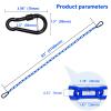 2 Swing Chains Heavy Duty (83") Fully Plastic Coated with 4 Free Quick Links Anti-Rust Iron Link Chains for Playground Kids Tree Swing Seat Accessories and Replacement (Blue) view 2