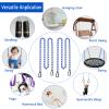 2 Swing Chains Heavy Duty (83") Fully Plastic Coated with 4 Free Quick Links Anti-Rust Iron Link Chains for Playground Kids Tree Swing Seat Accessories and Replacement (Blue) view 4