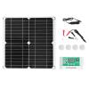 Monocrystalline Silicone Solar Panel Kit, 40W 18V Flexible Controller Solar Panel Kit Solar Power Charger Charging Accessories for Car RV Camping view 1
