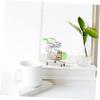 SUPVOX Miniature Double Layer Shopping Cart for Alloy and Abs Small Supermarket Trolley Practical Mini Shopping Cart Play with Craftsmanship and Fine Details Green view 4